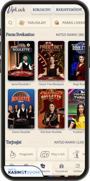 vipluck casino livepelit